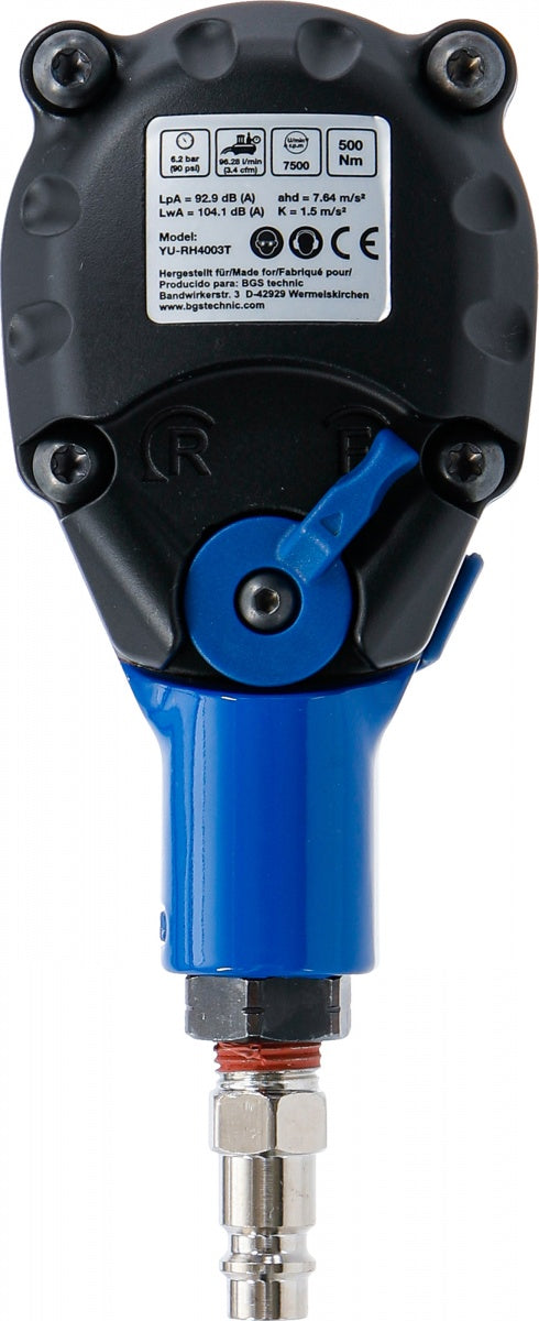 Pneumatinis smūginis veržliasukis mini | 12.5 mm (1/2") | 500 Nm (7646)