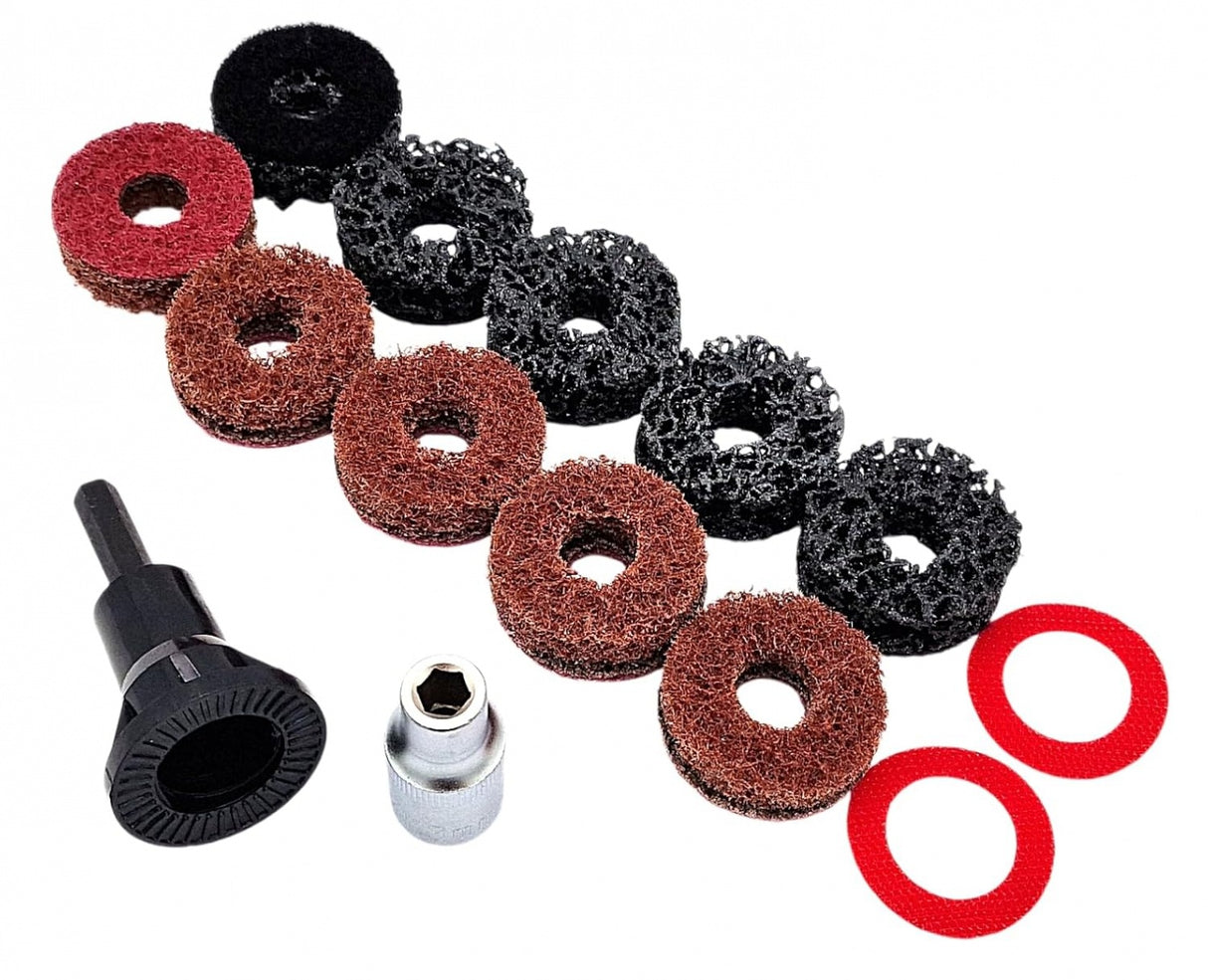 Ratų stebulės šlifavimo rinkinys | varžtams ir veržlėms | 14 vnt. (SK7074)