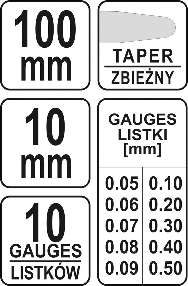 Tarpumačiai | 0,05-0,5 mm | 17 vnt. (YT-7222)