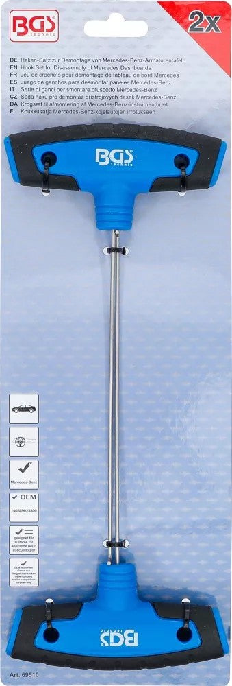 Prietaisų skydelio išmontavimo kabliai Mercedes | 2 vnt. (69510)