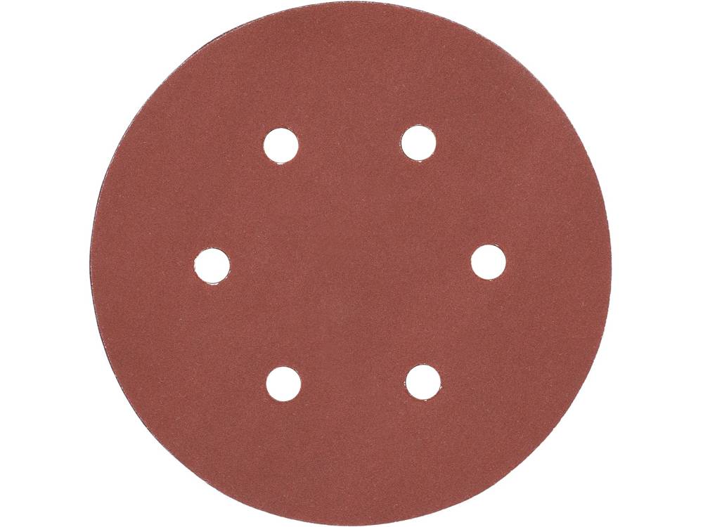 Šlifavimo popierius {velcro) | 6 skylės | 150 mm / P240 | 50 vnt. (YT-834589)