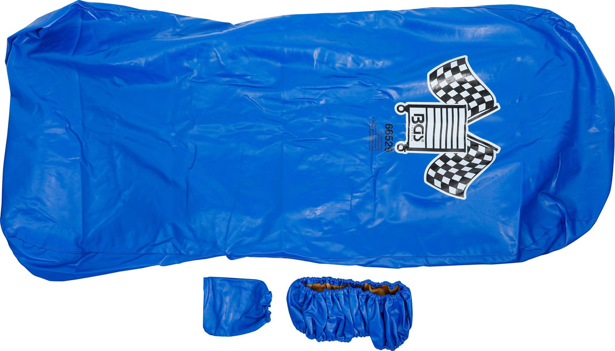 Rinkinys užvalkalo sėdynei ir vairaračiui | universalus | dirbtinė oda (66529)