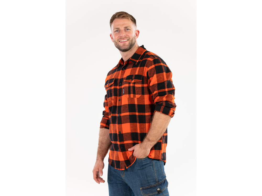 Flaneliniai marškiniai raudoni | 100% medvilnė | 2XL dydis (YT-78804)