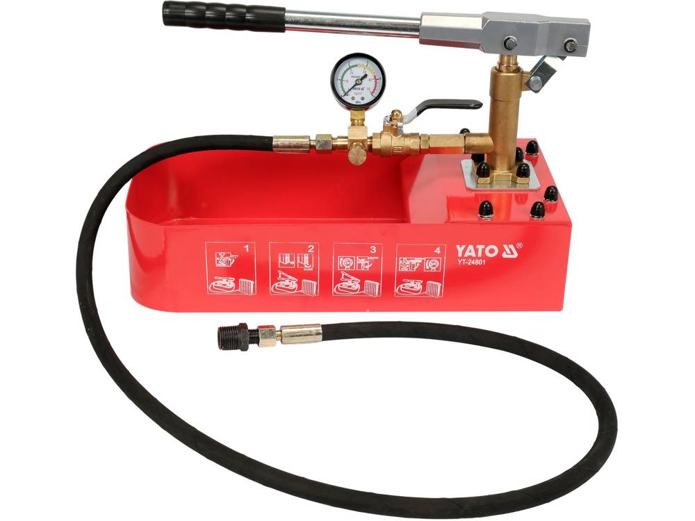 Rankinė pompa slėgio / spaudmo testavimui | 50 bar | 7 l (YT-24801)