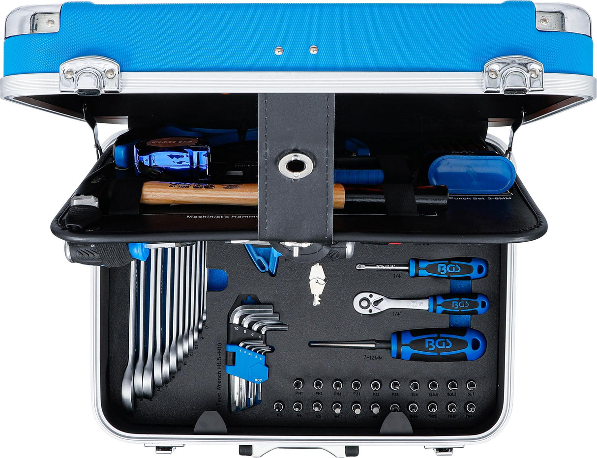 Įrankių rinkinys lagamine | santechnika | 86 vnt. (15504)