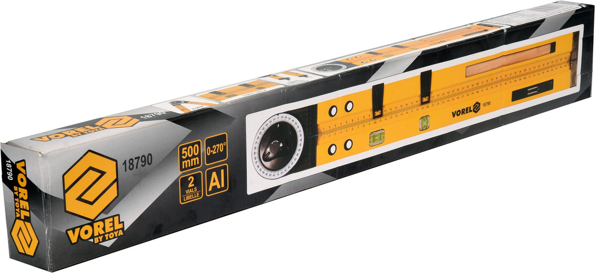 Kampų matuoklis daugiafunkcinis | mechaninis | 500 mm (18790)