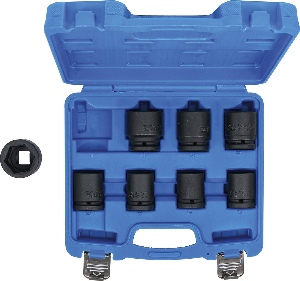 Smūginių galvučių rinkinys | 20 mm (3/4") | 22 - 38 mm | 8 vnt. (5240)