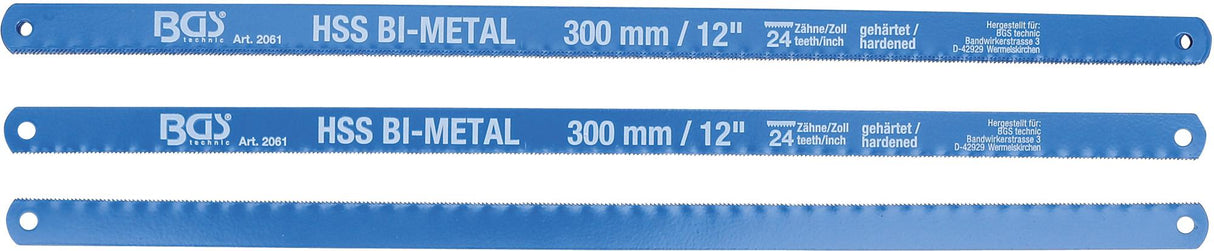 Geležtės metalui | HSS lanksčios | 13 x 300 mm | 10 vnt. (2061)