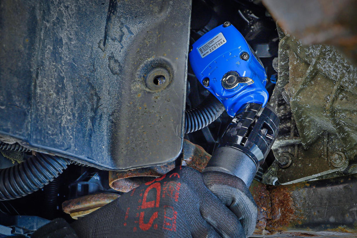 Pneumatinis smūginis veržliasukis | 12,5 mm (1/2") | kampinis | su pasukama ir pakreipiama galvute | 650 Nm (74232)