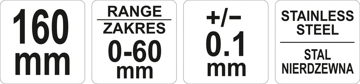 DISC BRAKE VERNIER CALIPER 60-55 (YT-72090)