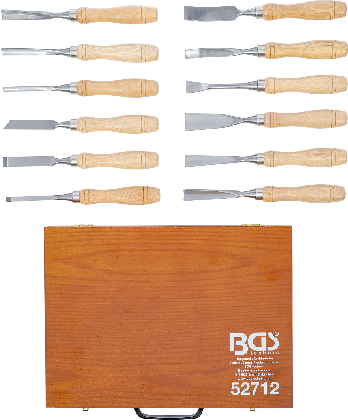 Kaltų medžiui / drožinėjimui rinkinys | 12 vnt. (52712)