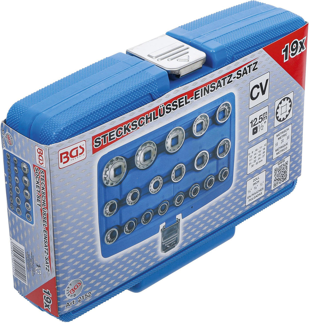 Daugiafunkcinių galvučių rinkinys | 12,5 mm (1/2") | 19 vnt. (2152)