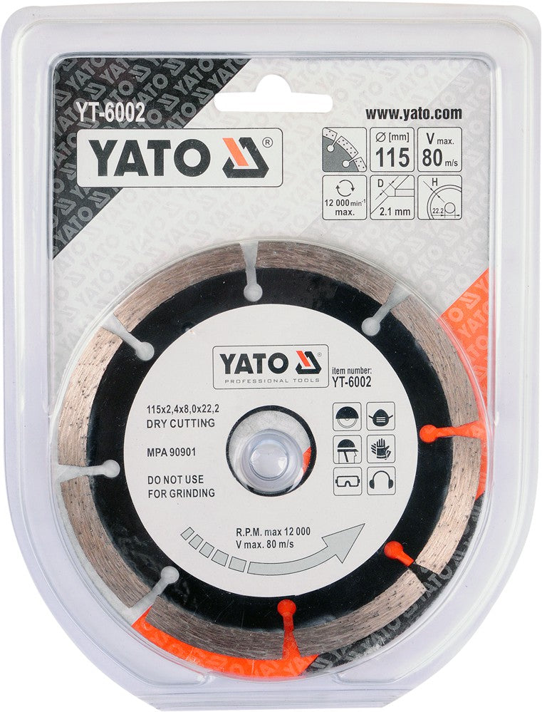Deimantinis segmentinis pjovimo diskas | 115 mm (YT-6002)