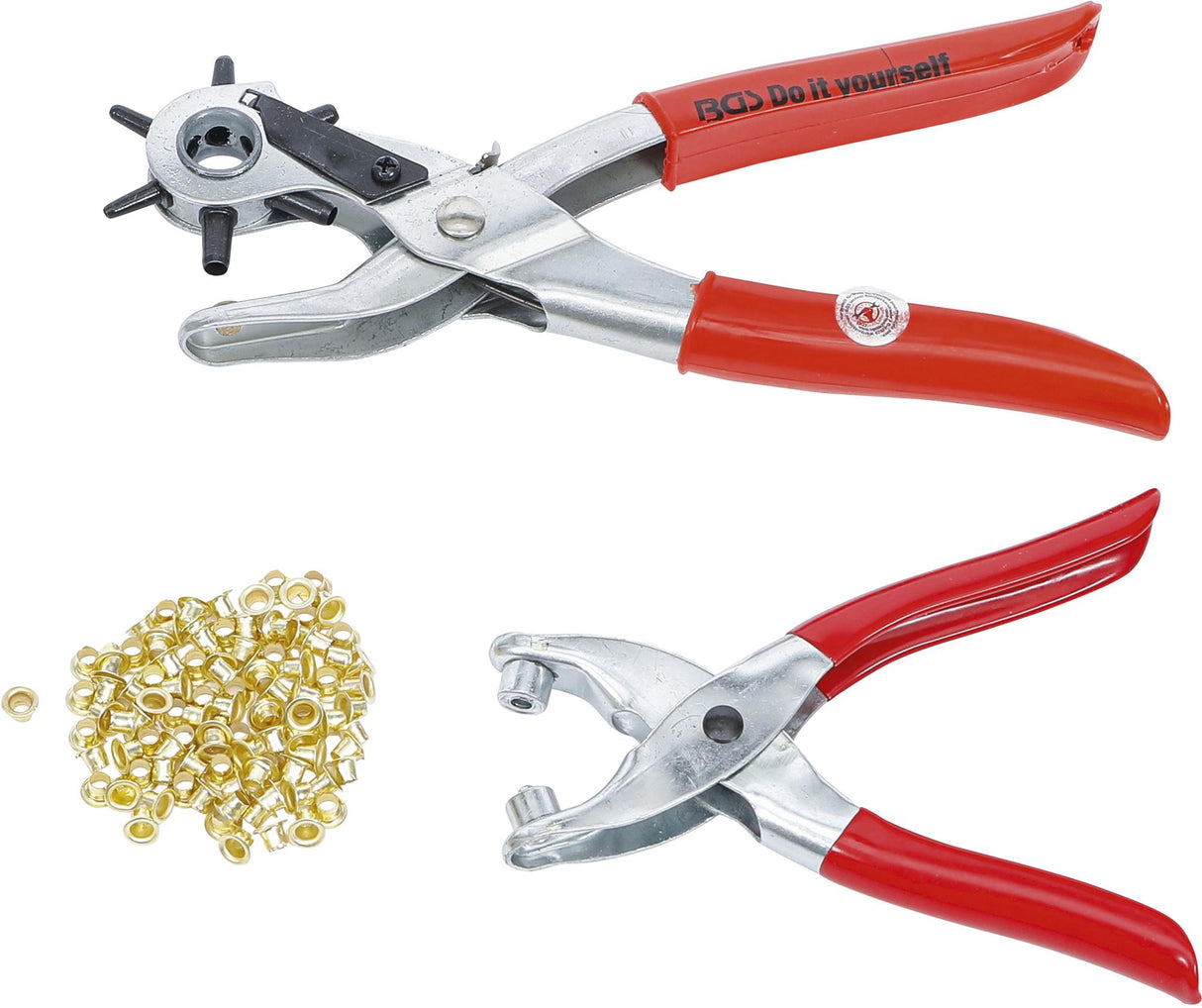 Skylių darymo ir kniedijimo replių rinkinys su kniedėmis | 102 vnt. (75840)