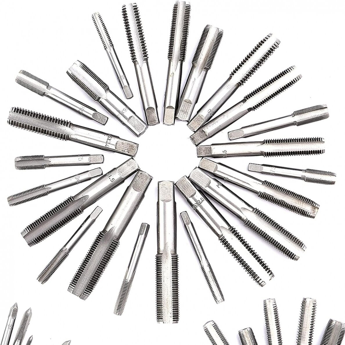 Sriegiklių ir sriegpjovių komplektas | M2 - M18 | 110 vnt. (1900WW)