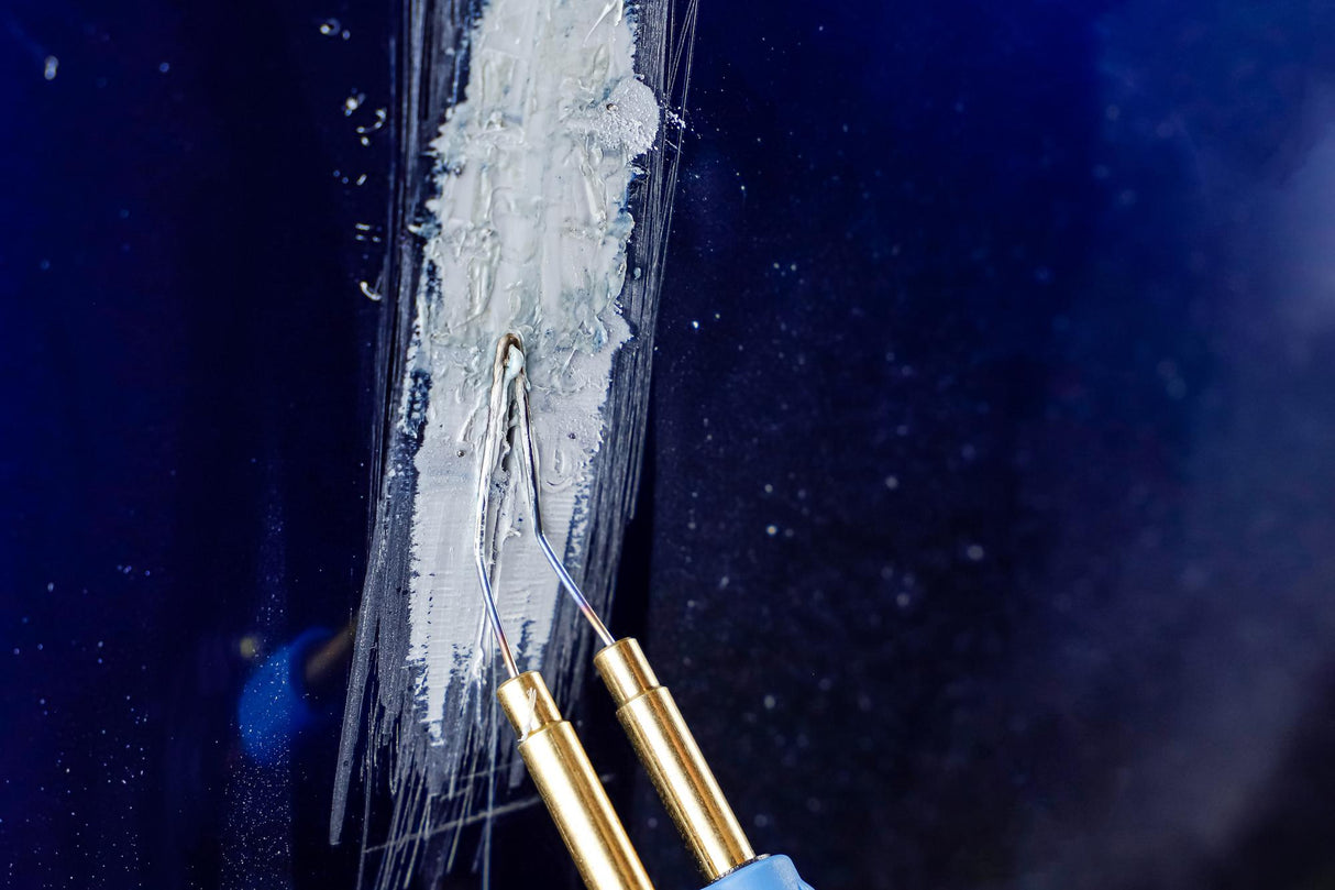 Karšto segiklio rinkinys plastikui taisyti (74347)