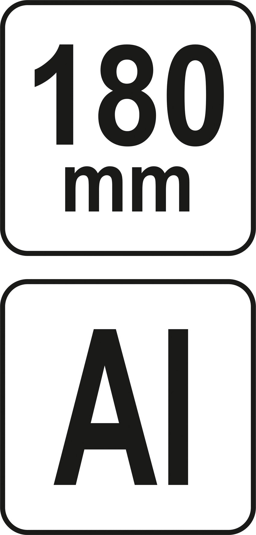 Staliaus kampainis su baze | 180 mm (YT-70786)