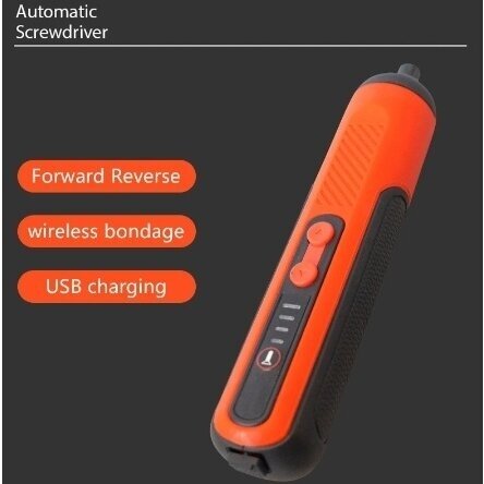 Akumuliatorinis atsuktuvas | USB | su antgalių rinkiniu | 24 vnt. (CES26)