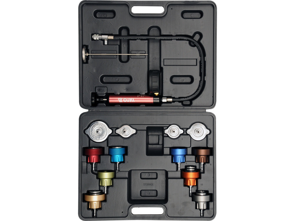 Radiatoriaus spaudimo ir aušinimo sistemos testavimo rinkinys | 14 vnt (YT-0672)