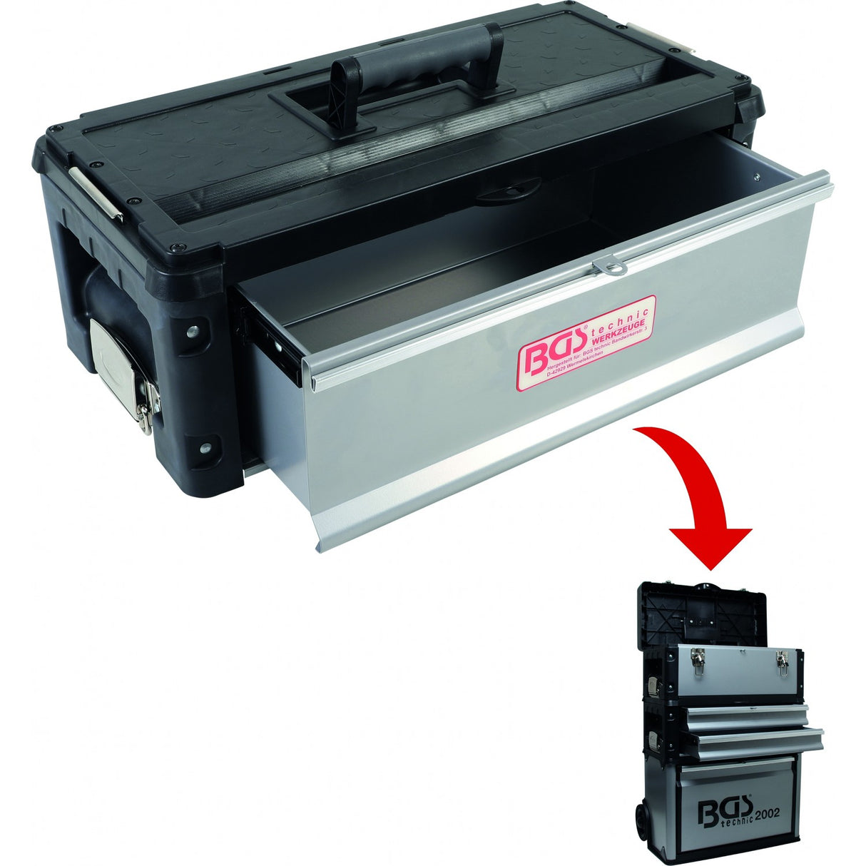 Įrankių dėžė su stalčiumi / priedas | BGS 2002 (2002-1)