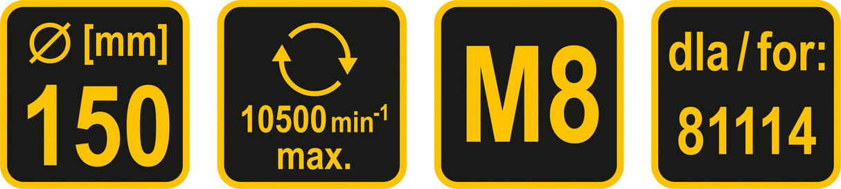 Velcro padas Ø 150 mm poliruokliui (81115)