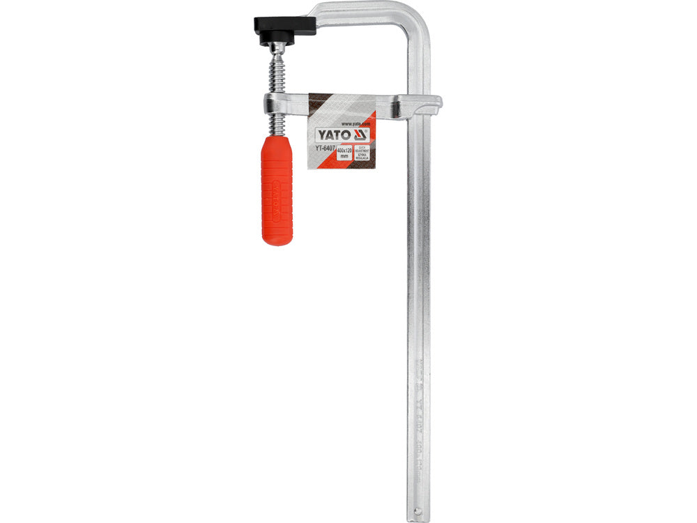 Spaustuvai F-tipo | kaltinis plienas | 400x120 mm (YT-6407)