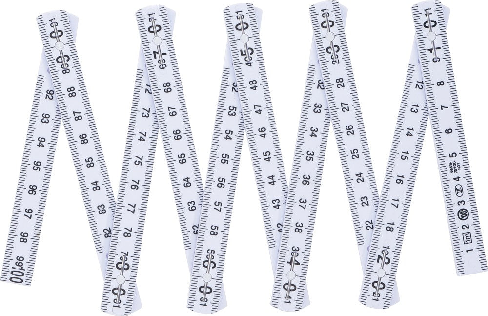 Sulankstomas metras plastikinis | 10 segmentų | 1 m (2054)