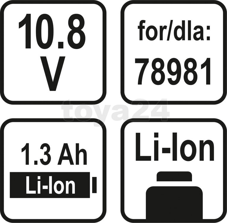 Akumuliatorius LI-ION 1,3AH 10,8V(78985)