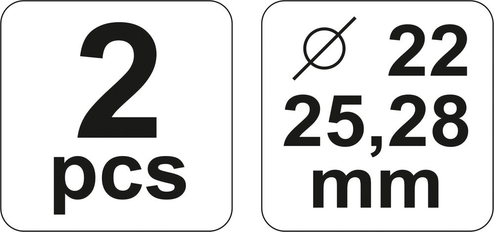 Vamzdelių valcavimo / platinimo įrankis | 22, 25, 28 mm (YT-2182)