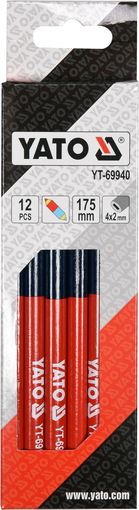 Pieštukai dvispalviai | mėlyna/raudona | 12 vnt. (YT-69940)