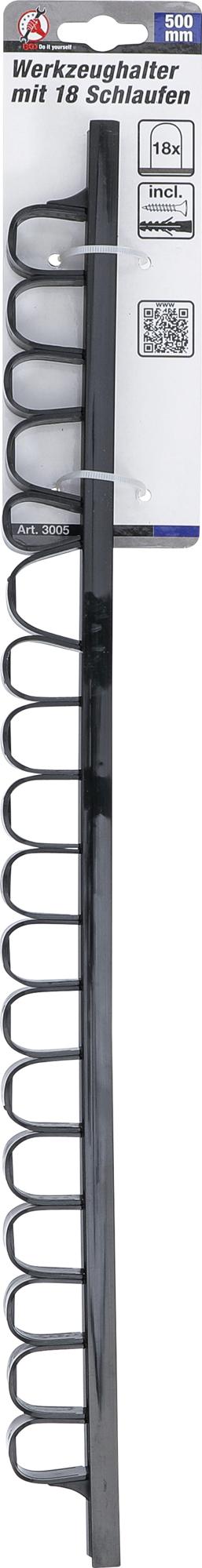 Atsuktuvų laikiklis su 18 kilpų | 500 mm (3005)