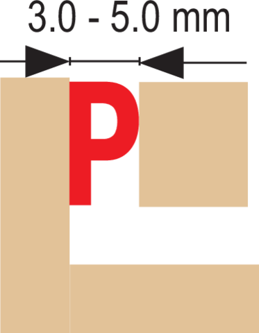 Lipni sandarinimo juosta langams, durims 100m, P-profilis, ruda (76766)