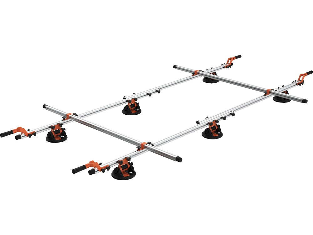 Plokščių, plytelių laikiklis | 6 siurbtukai | 200 mm (YT-37091)