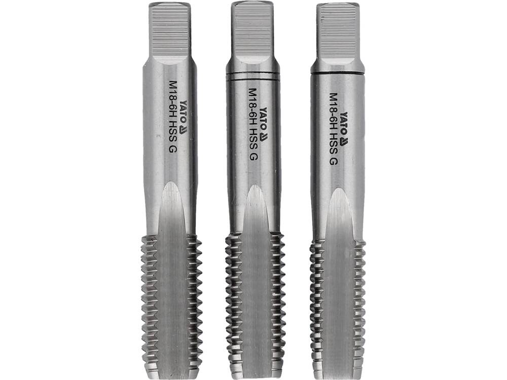 Sriegikliai 3vnt.M18x2,5, HSS/M2 (YT-2942)