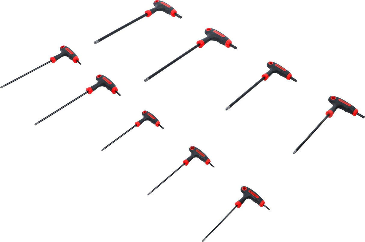 T-rankenėlių atsuktuvų rinkinys | T-Star su skyle (Torx) | T10-T50 | 9 vnt. (7880)