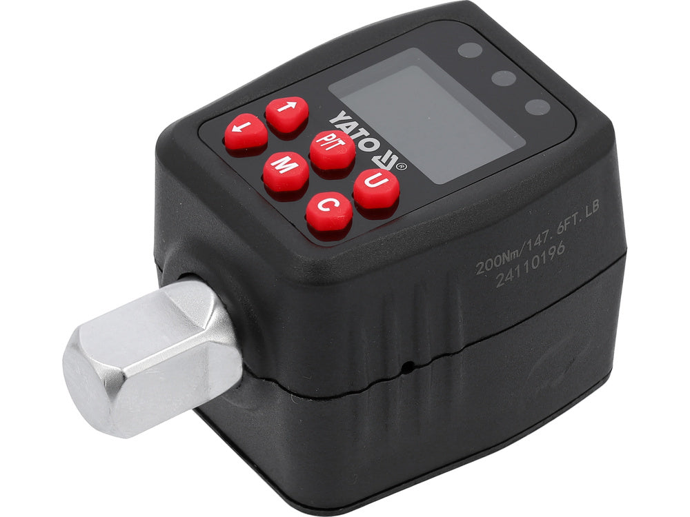Skaitmeninis sukimo momento adapteris | 12.5 mm (1/2") | 10 - 200 Nm (YT-07535)
