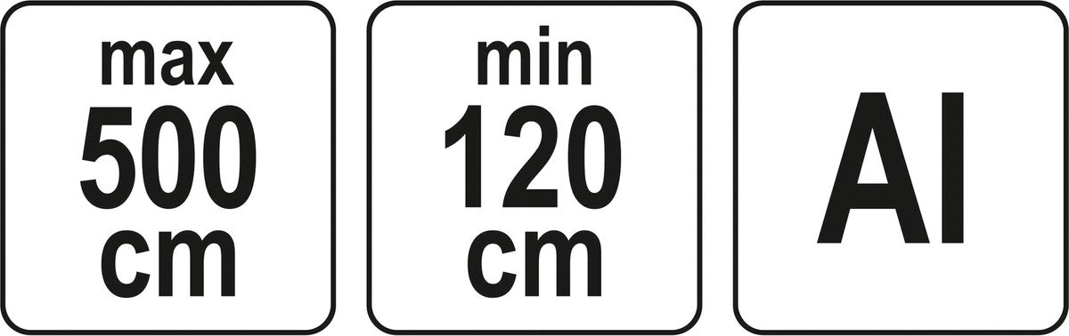 Niveliavimo lenta | Aliuminė | teleskopinė | 5 m (YT-30492)