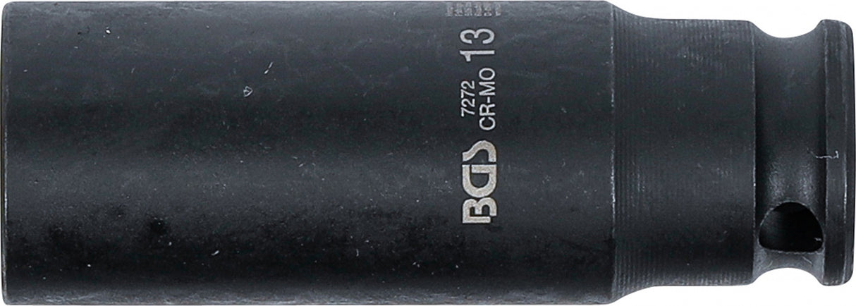 Smūginė galvutė ilga | šešiakampė | 6,3 mm (1/4") | 13 mm (7272)