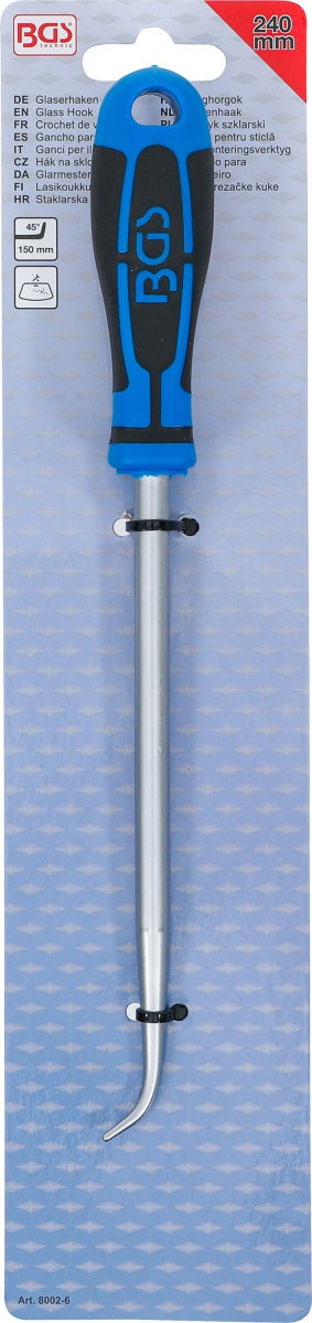 Kabliukas stiklo remontui | 210 mm | iš BGS 8002 (8002-6)