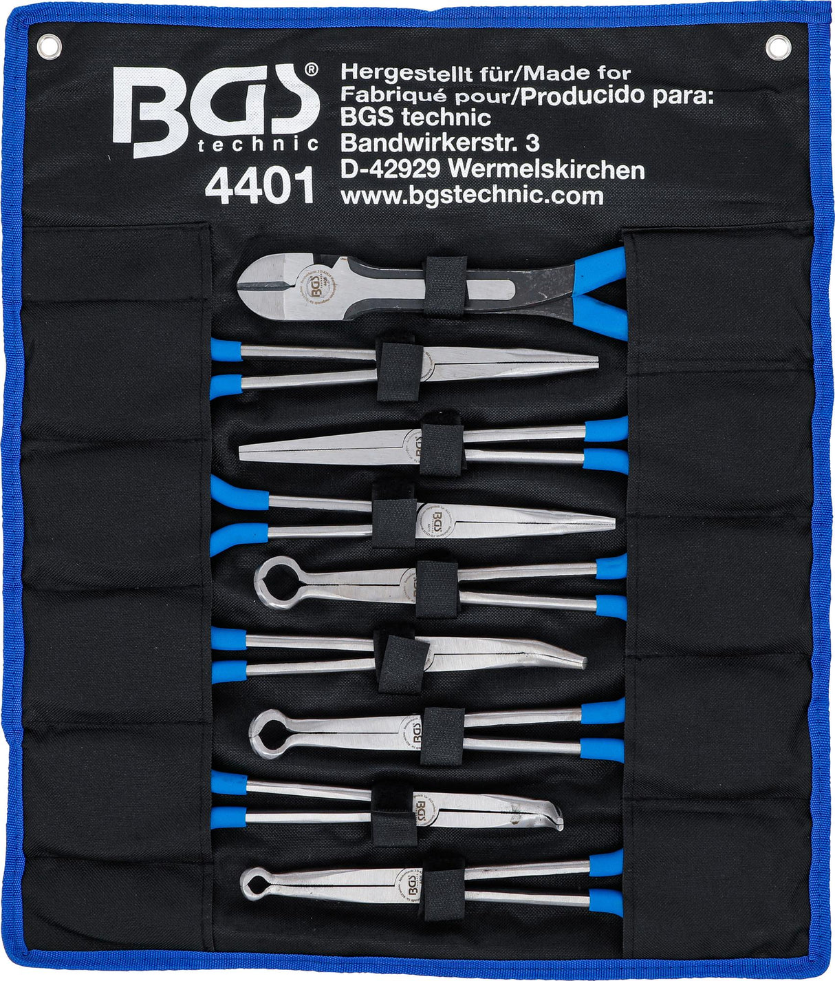 Ilgų / plokščianosių ir uždegimo žvakių jungčių replių rinkinys | ypač ilgos | 9 vnt. (4401)