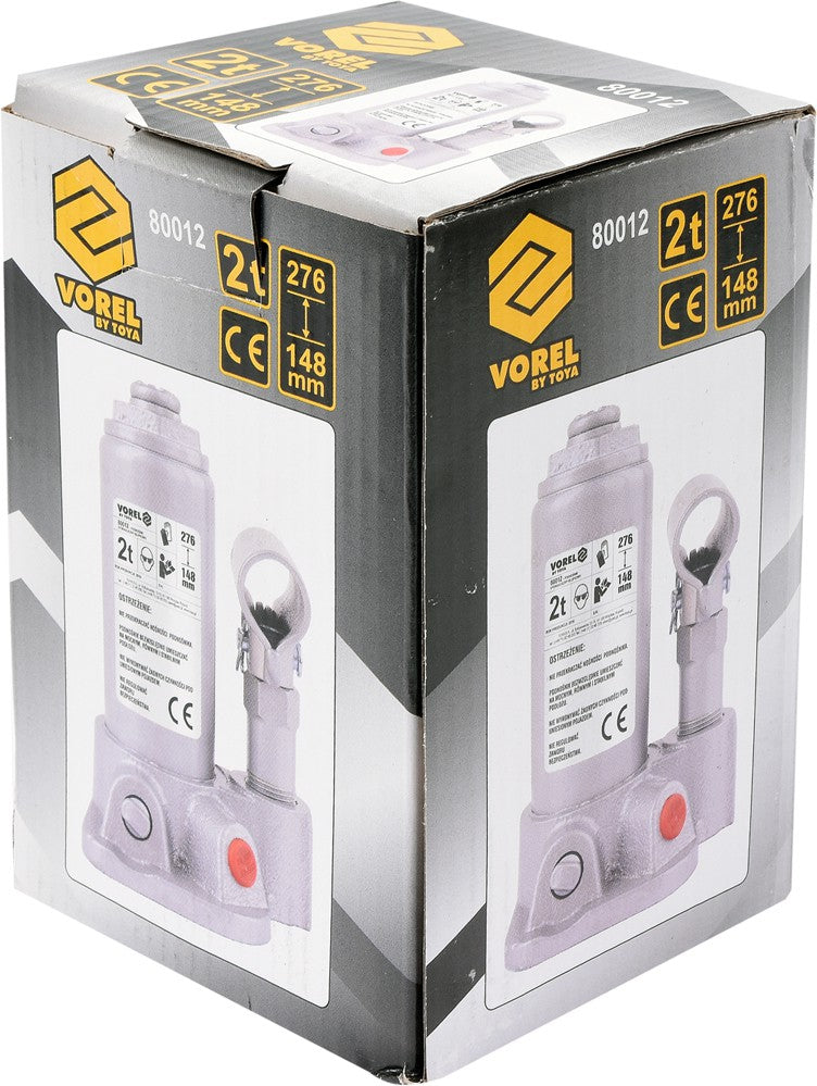 Hidraulinis domkratas 2 t, 148-276 mm TÜV/GS/CE (80012)