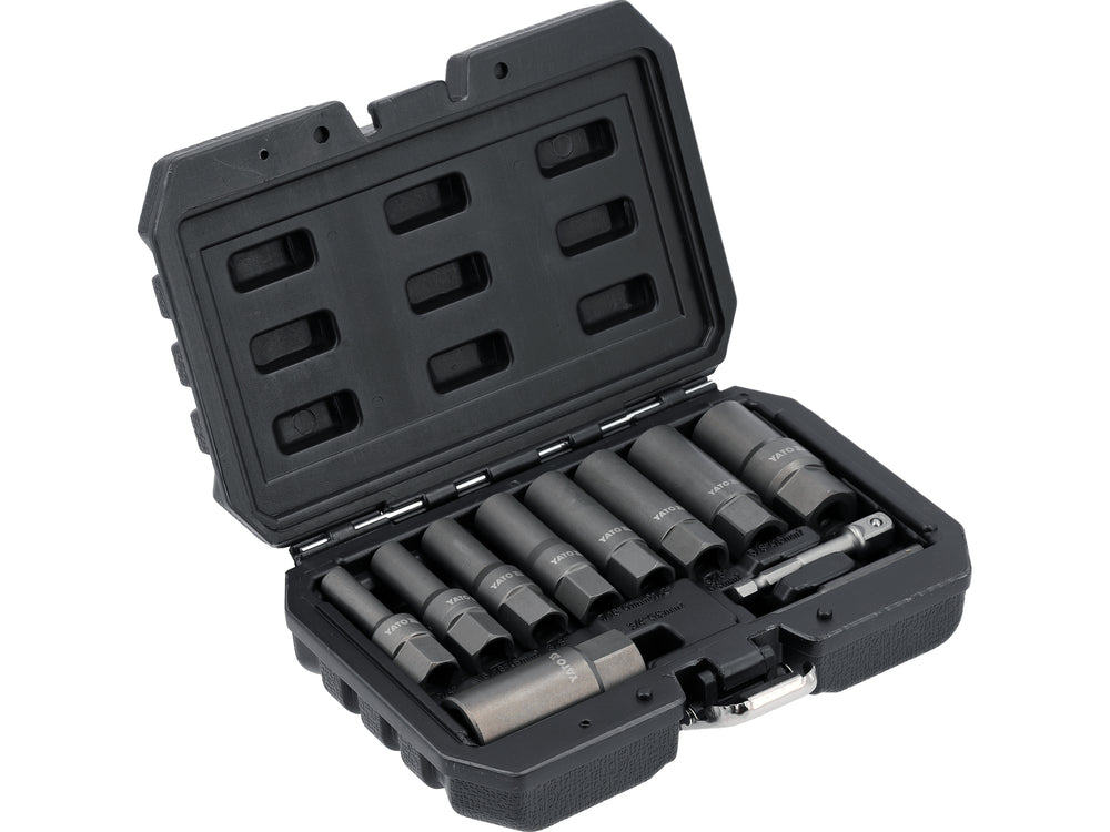 Sraigtinių ilgų galvučių, žvakių ir varžtų ištraukėjų rinkinys | 11 vnt (YT-05914)