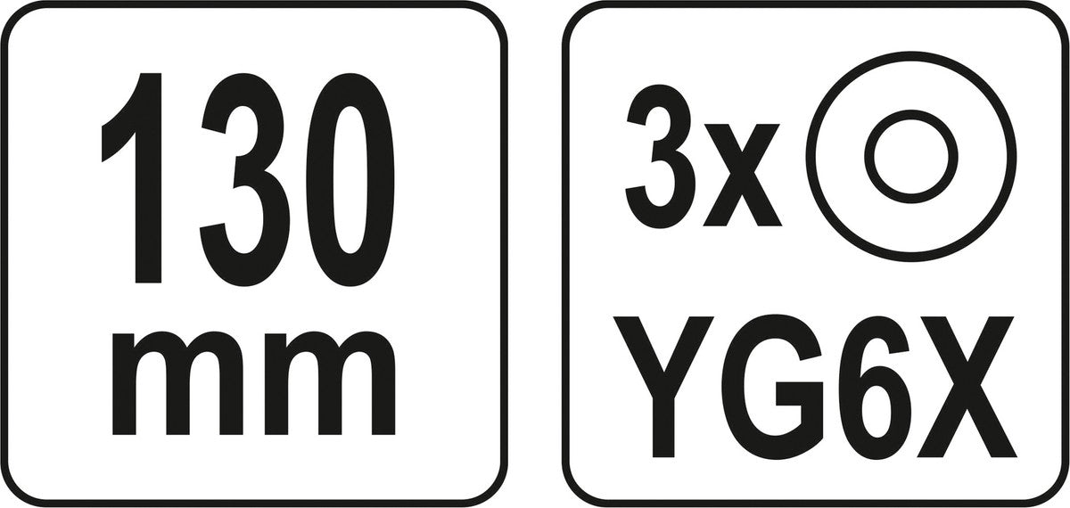 Stiklo rėžtukas | 3 reguliuojami pjovimo ratukai / yg6x karbidas (YT-37391)