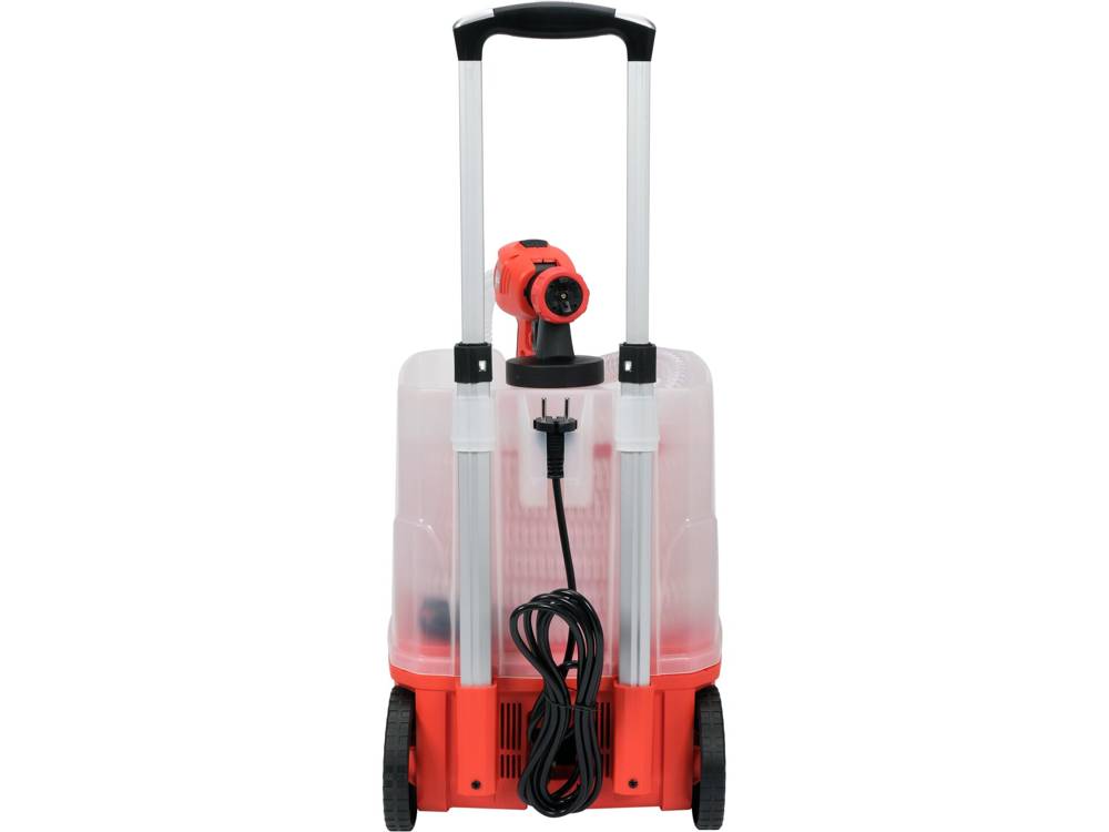 Dažymo įrenginys HVLP 1100W 100DIN/SEK 1L/MIN +antgalių rinkinys | sienų ir lubų dažymas be dažų deginimo (YT-82555)