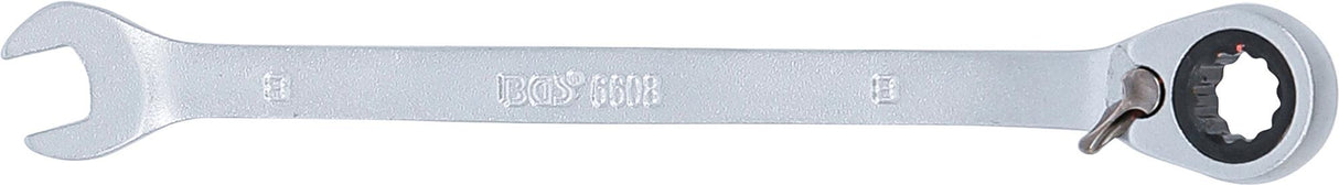 Kombinuotas raktas su terkšle | su reversu | 8 mm (6608)