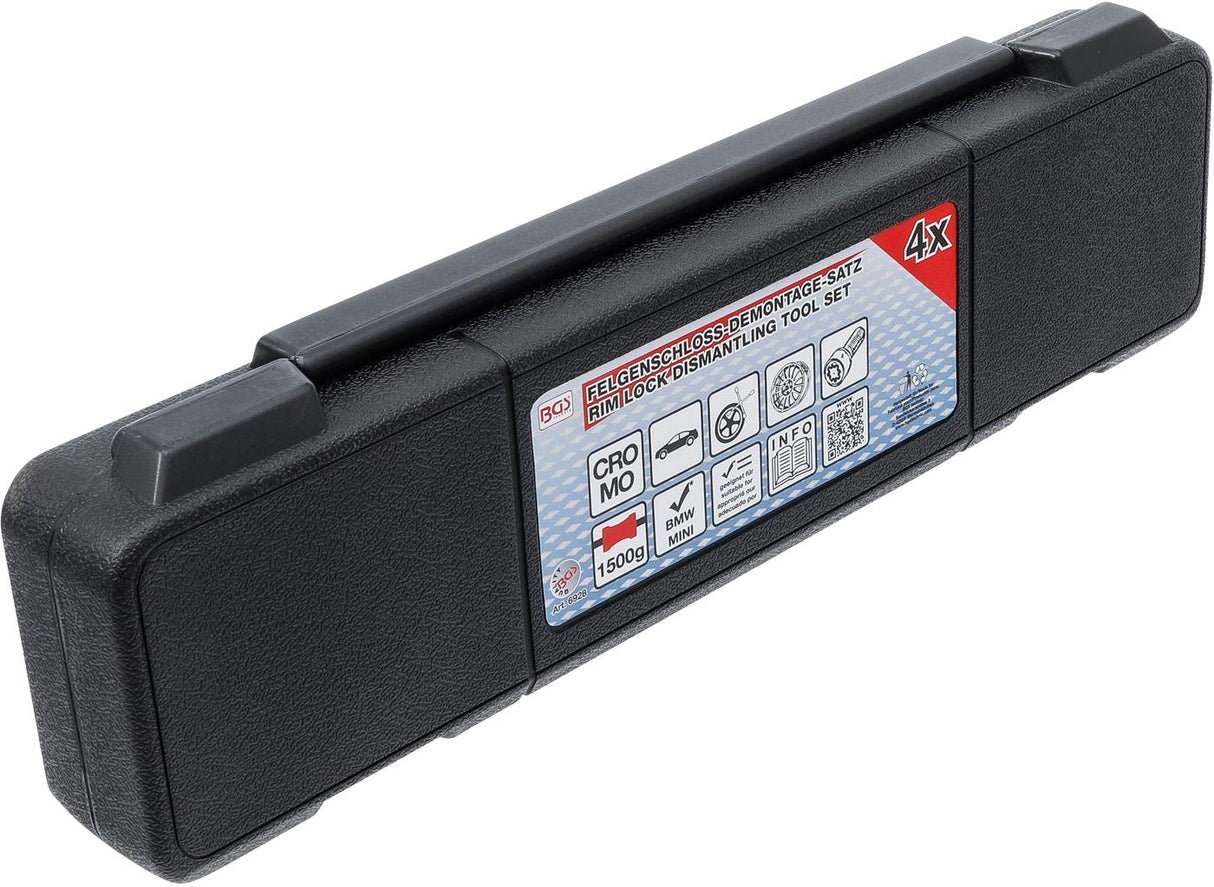 Ratlankių užrakto išmontavimo įrankių rinkinys | atbulinis plaktukas | BMW, MINI | 4 vnt. (6928)