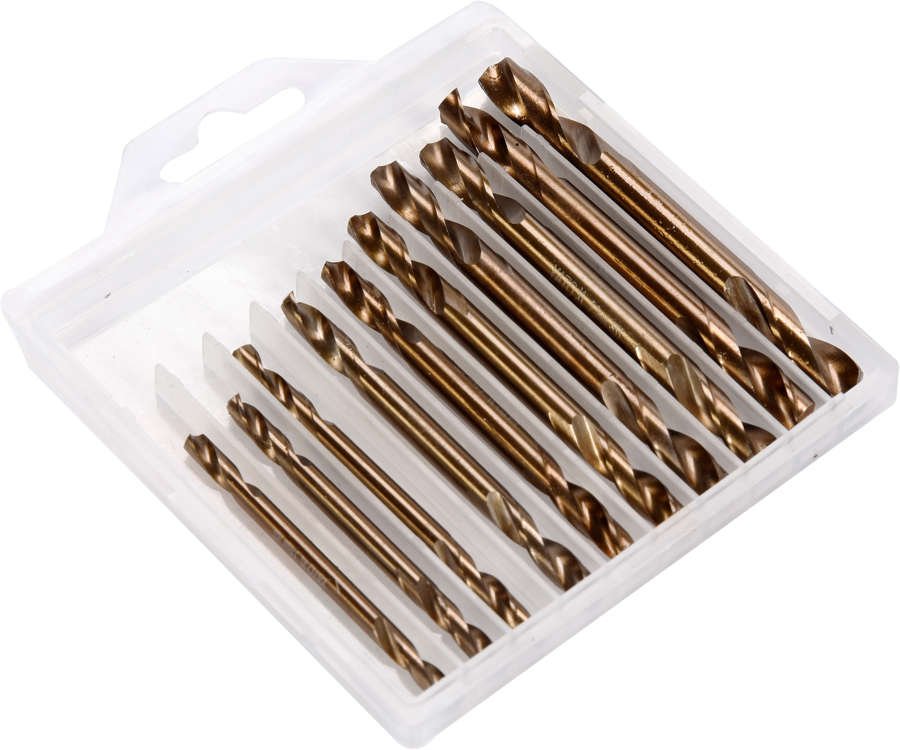 Grąžtų metalui rinkinys | dvipusiai | 3.0-6.0 mm 10 vnt. (YT-40025)