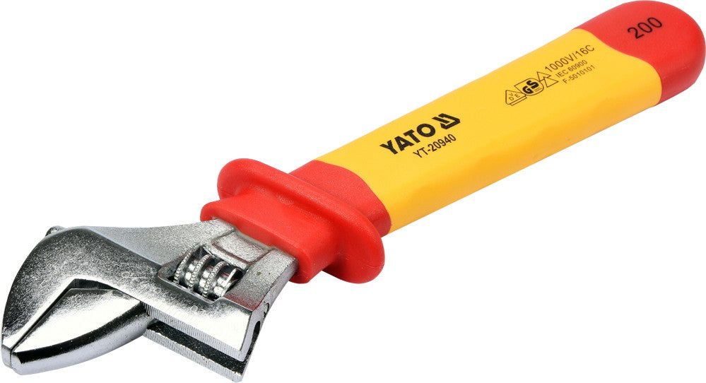 Izoliuotas reguliuojamas raktas | 200 mm | VDE (YT-20940)