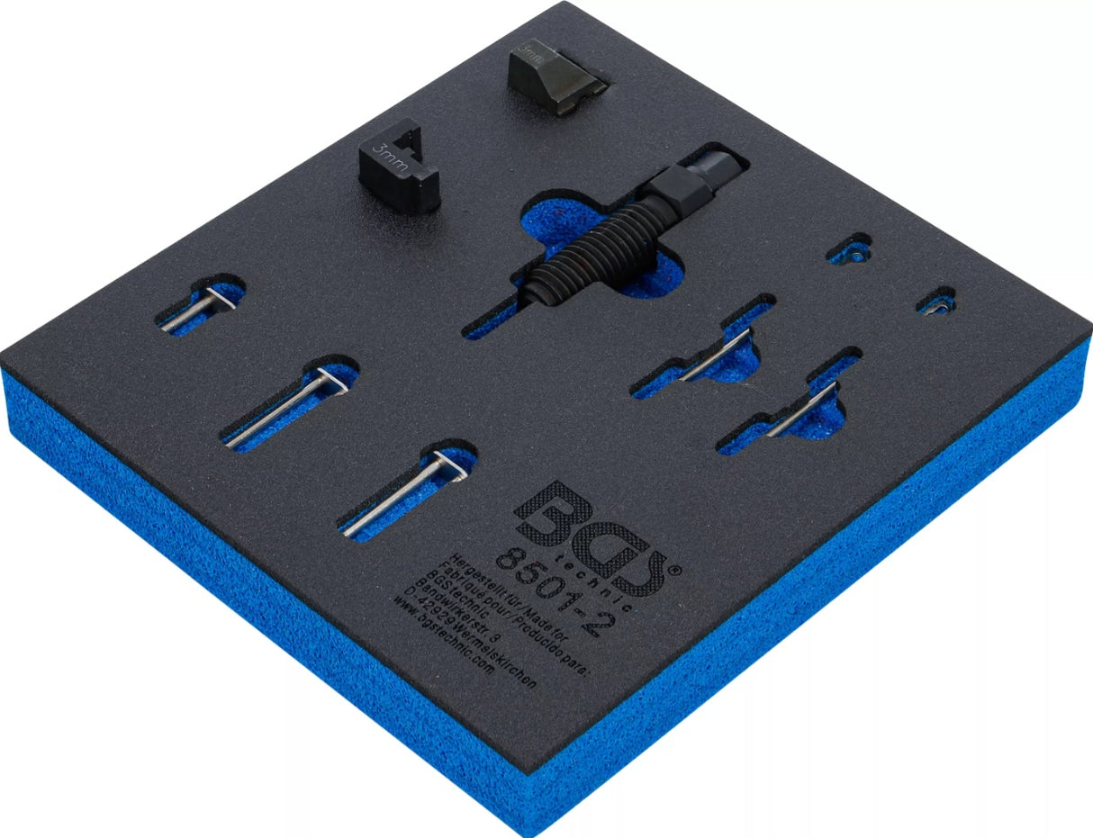 Grandinės kniedijimo rinkinio papildomas rinkinys (BGS 8501) | tinka 3 mm grandinės kaiščiams (8501-2)