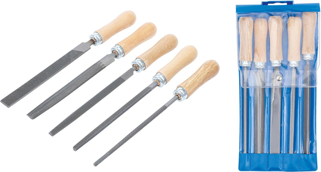 Dildžių rinkinys | Medinė rankena | 150 mm | 5 vnt. (50206)